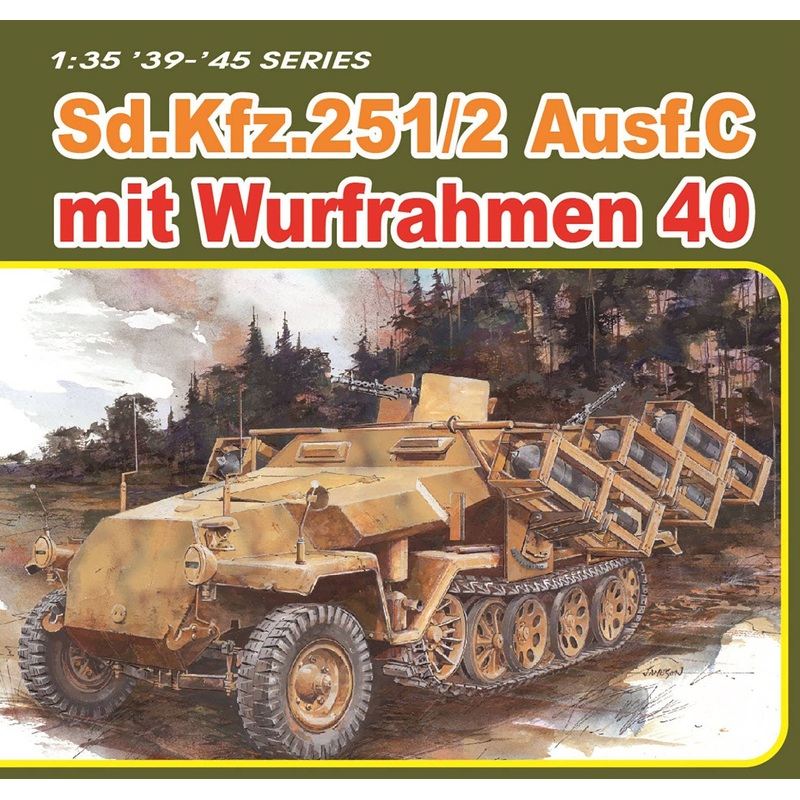 1/35 WW.II German Sd.Kfz.251 Type C with Wolframen 40 EZ Truck/Metal width pole included