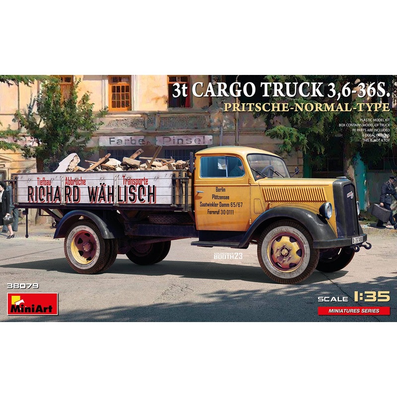 1/35 3t Cargo Truck 3,6-36S. Pritsche-Normal-Type