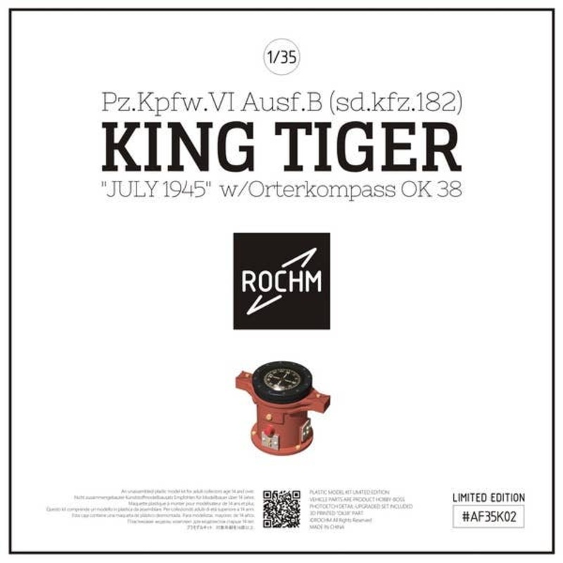 1/35 Pz.Kpfw.VI Ausf.B KING TIGER July 1945 w/Orterkompass OK 38 (Plastic Model Kit Limited Edition)