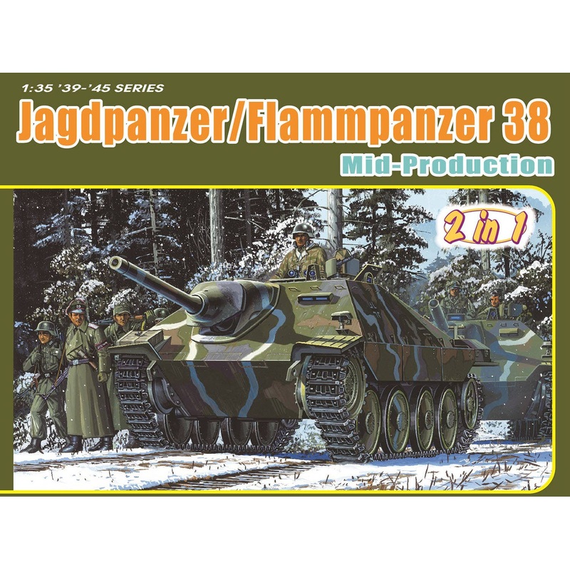 1/35 WW.II German Tank Destroyer / Flamethrower Hetzer Mid Production 2in1