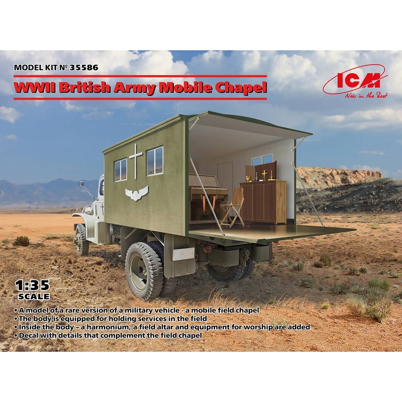 1/35 WWII British Army Mobile Chapel Truck