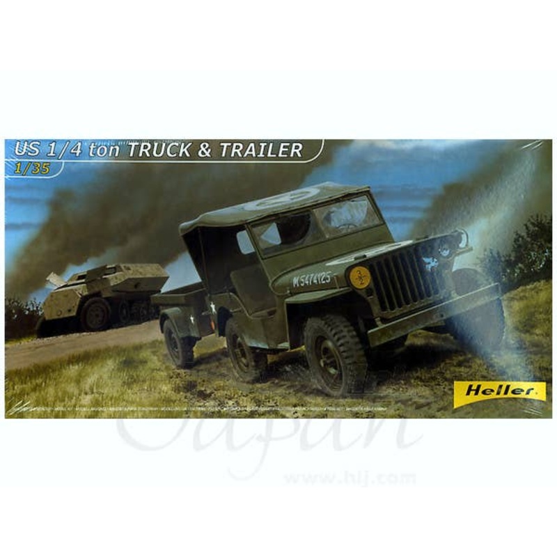 US 1/4 Ton Truck & Trailer