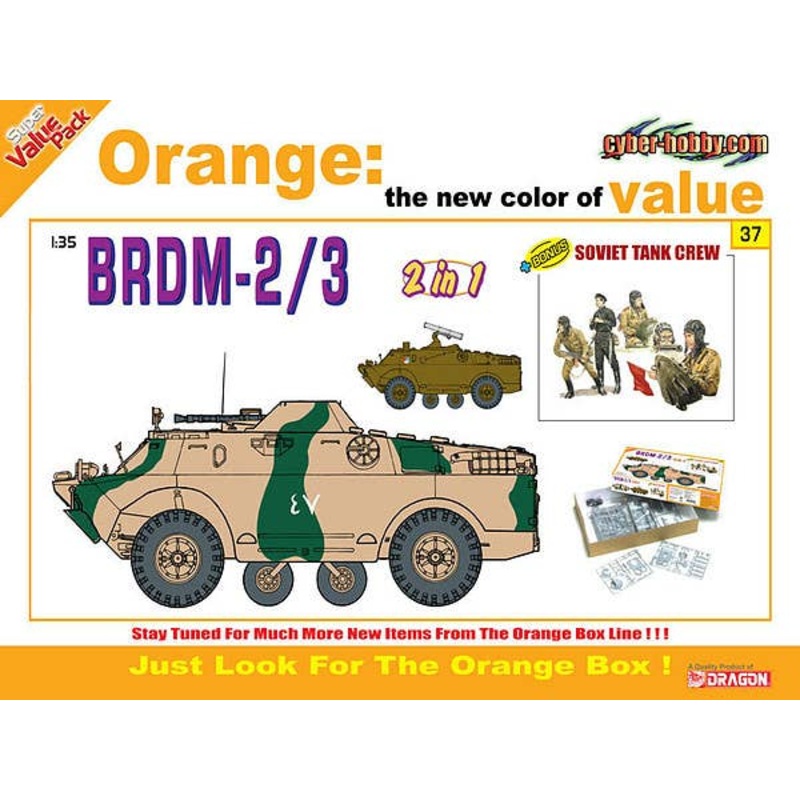 1/35 BRDM-2/3 2 in 1 w/ Soviet Tank Crew