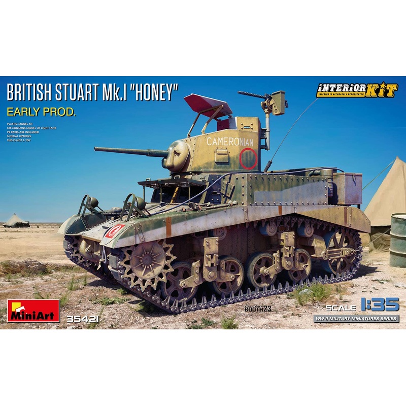 1/35 British Stuart Mk.I Honey Early Prod. Interior Kit