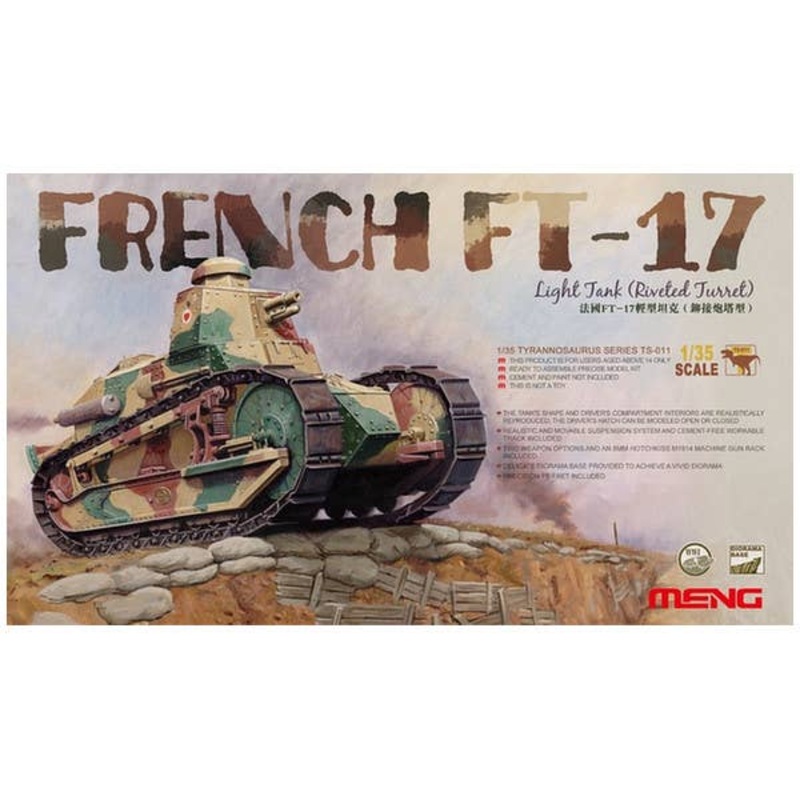 1/35 French FT-17 Light Tank (Riveted Turret)