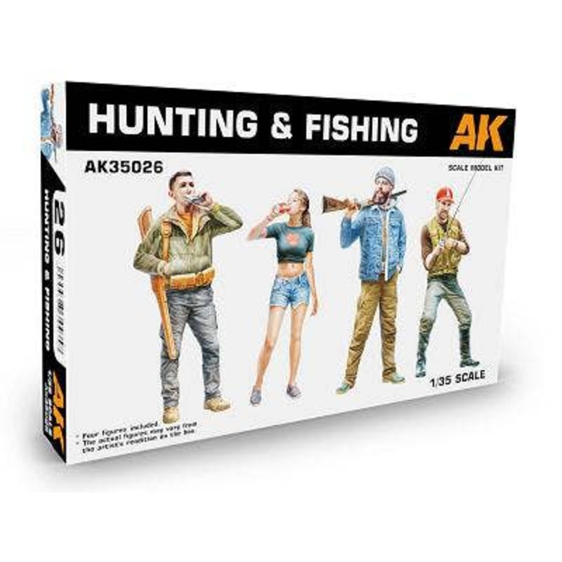 1/35 Hunting & Fishing Figures Set of 4