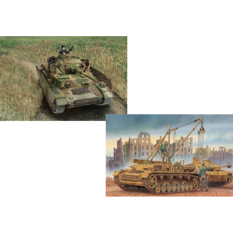 1/35 Sd.Kfz.164 Bergepanzerwagen IV/Pz.Kpfw.IV Ausf.H Mid-Production Autumn'43 (2 in1)