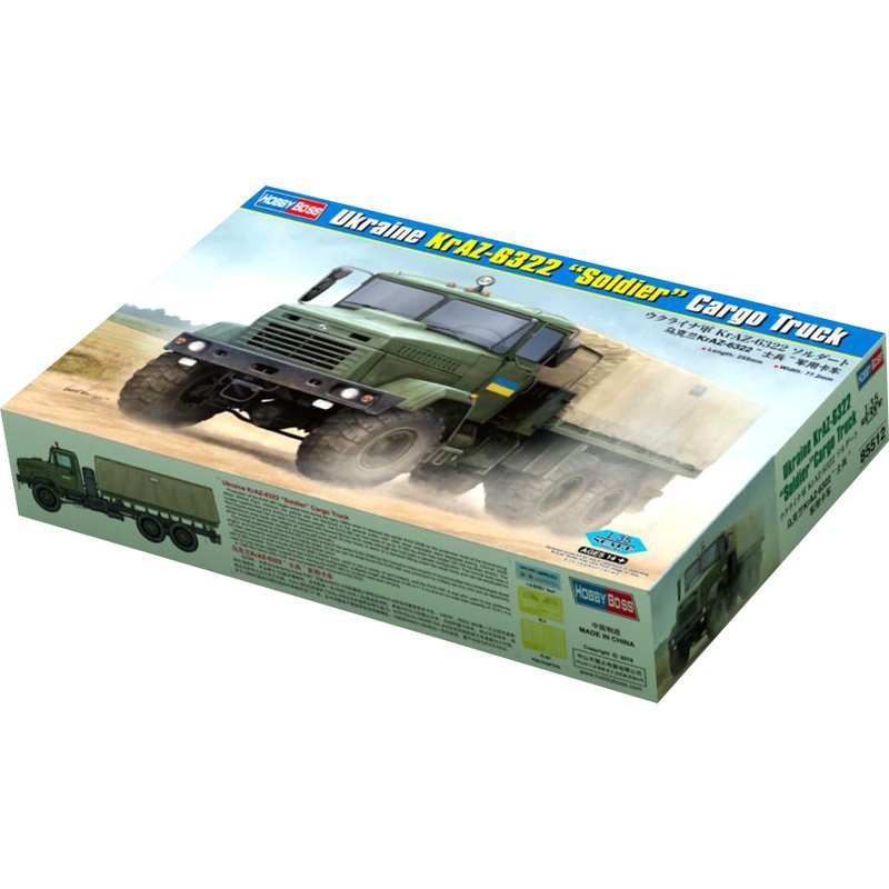 1/35 Ukraine KrAZ-6322 Soldier Cargo Truck