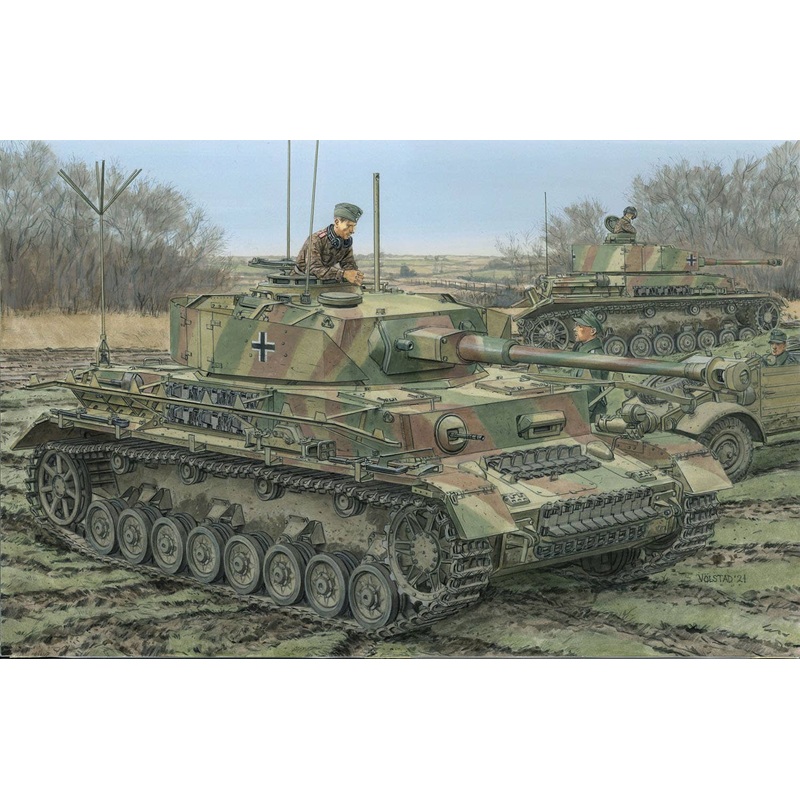 1/35 WW.II German Army Panzer IV Observation Tank J Type / IV Panzer J Type Mid-term Production Type (2in1) Magic Track / Aluminum Gun Barrel Included Premium Edition