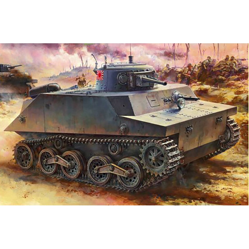 1/35 WW.II Japanese Navy Amphibious Tank Type 2 Internal Fire Boat (Kami) (Smart Kit)