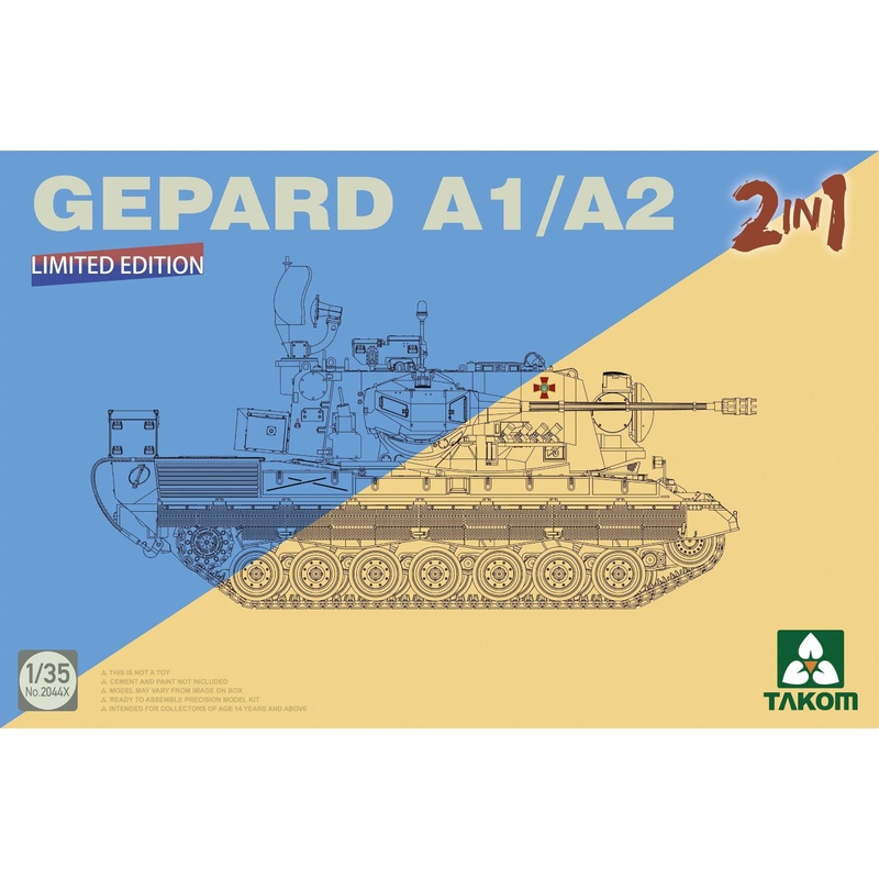 Bundeswehr Flackpanzer1 Gepard SPAAG A1/A2 2 in 1