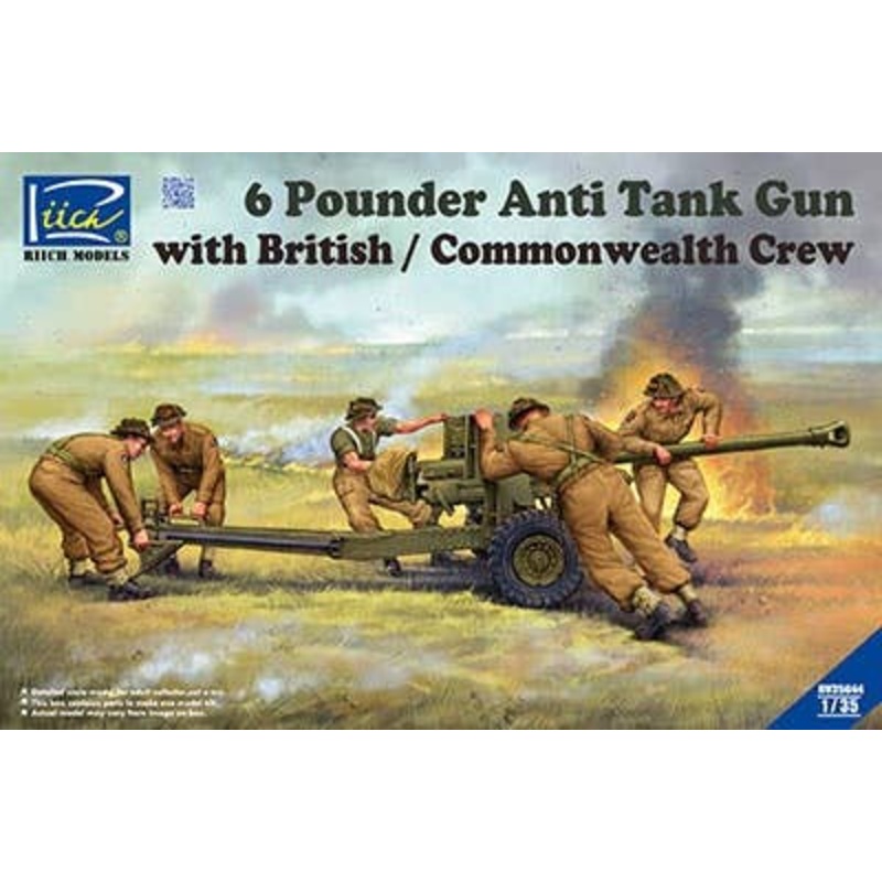 1/35 6 Pounder Anti-Tank Gun with British/Commonwealth Crew