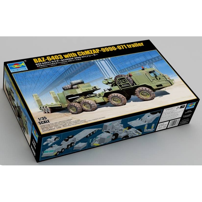 1/35 BAZ-6403 Tractor & ChMZAP 9990-071 Trailer