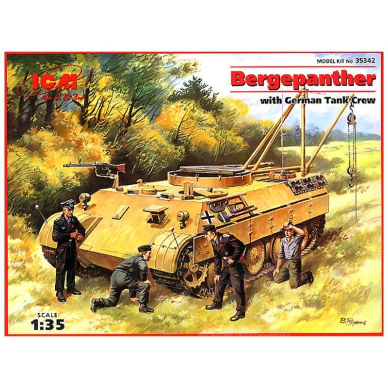 1/35 Bergepanther w/ German tank crew