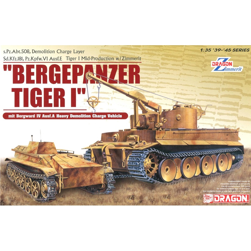 1/35 Bergepanzer Tiger I mit Borgward IV Ausf.A Heavy Demolition Charge Vehicle