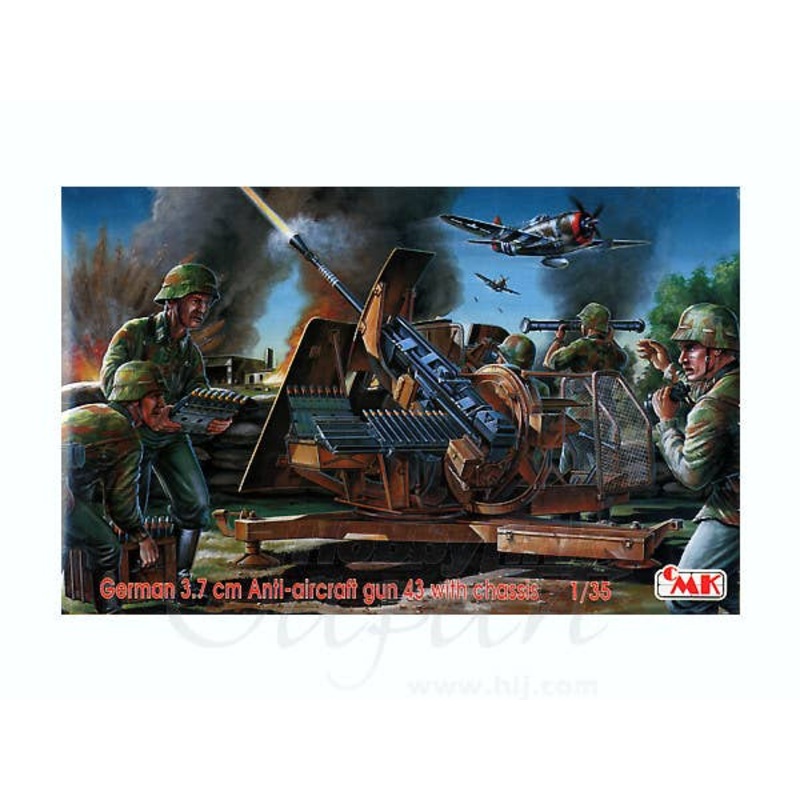 1/35 German 3.7 cm Anti-Aircraft Gun 43 with Chassis