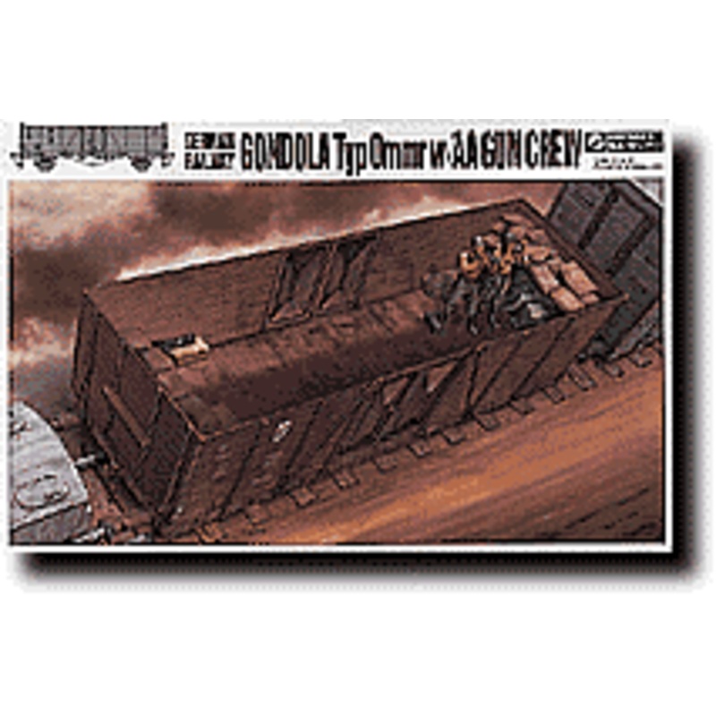 1/35 German Railway Gondola Type Ommr w/AA Gun Crew
