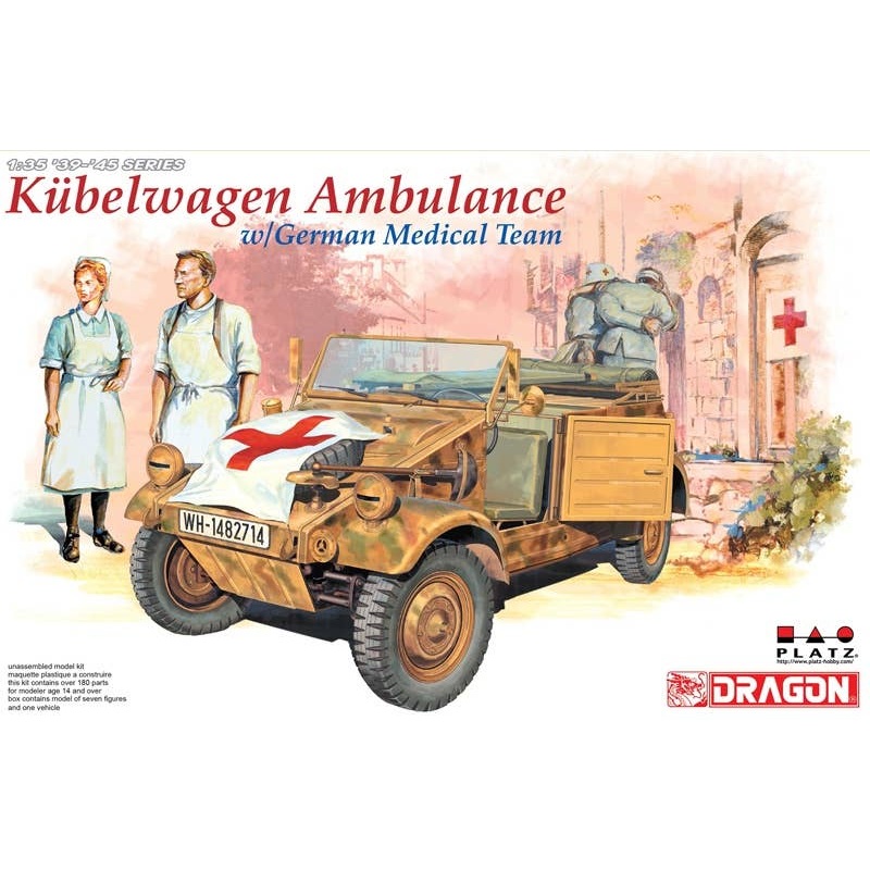 1/35 Kubelwagen Ambulance w/German Medical Team