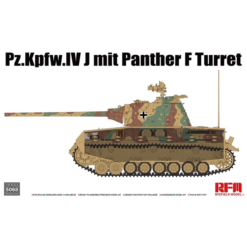 1/35 Panzer Iv J-Type w / Panther F Turret