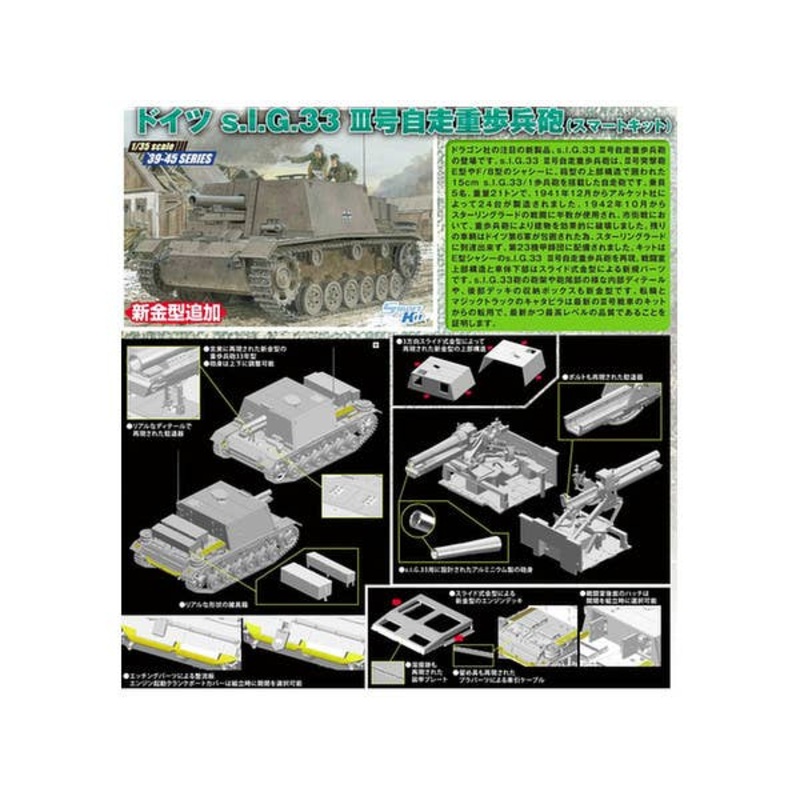 1/35 s.IG.33 auf Fgst.Pz.Kpfw.III(Sfl.) Smart Kit