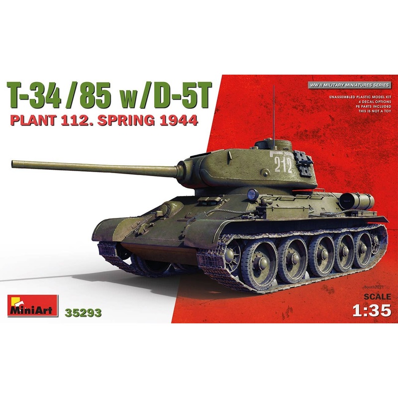 1/35 T-34/85 w/D-5T Plant 112. Spring 1944