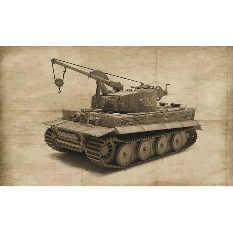 1/35 WW.II German Sd.Kfz.185 Bergetiger tank recovery vehicle