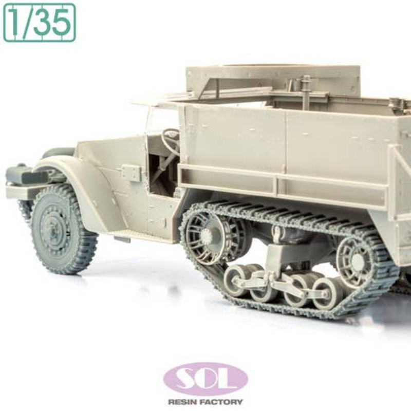 1/35 WWII American M3 half-track chained tires & non-slip tracks set (for Dragon)