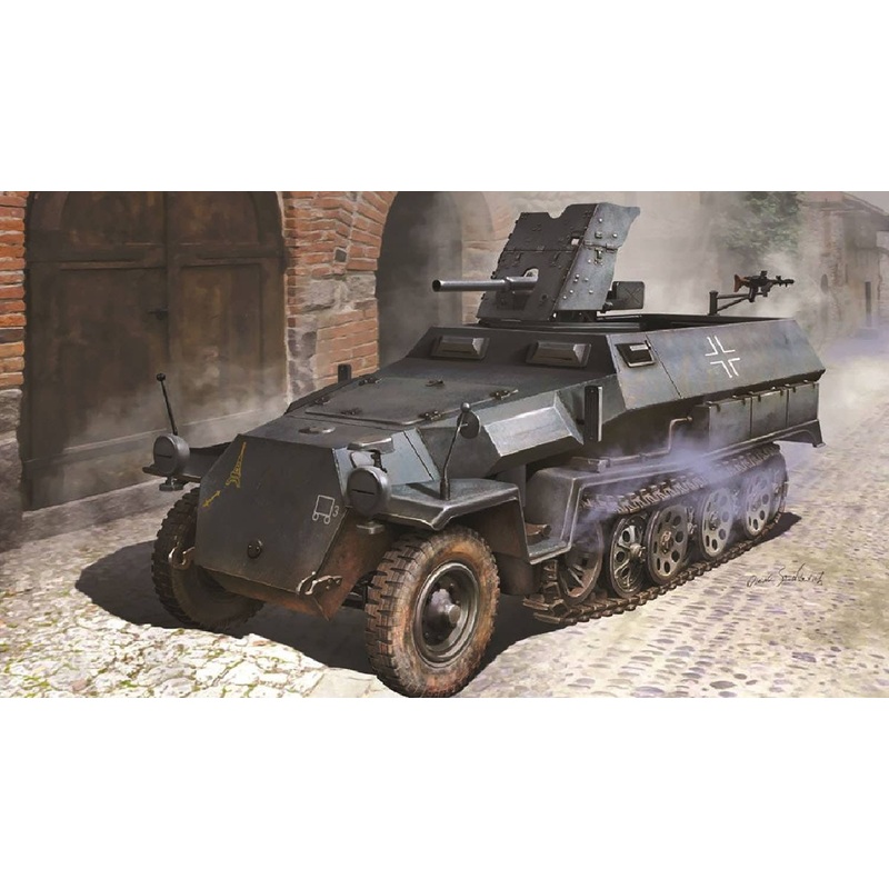 WW.II German Army Sd.Kfz.251/10 Ausf.C 3.7cm Anti-Tank Gun Type