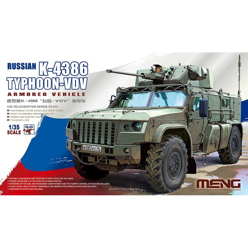 1/35 Russia K-4386 Typhoon-VDVWheeled Armored Car