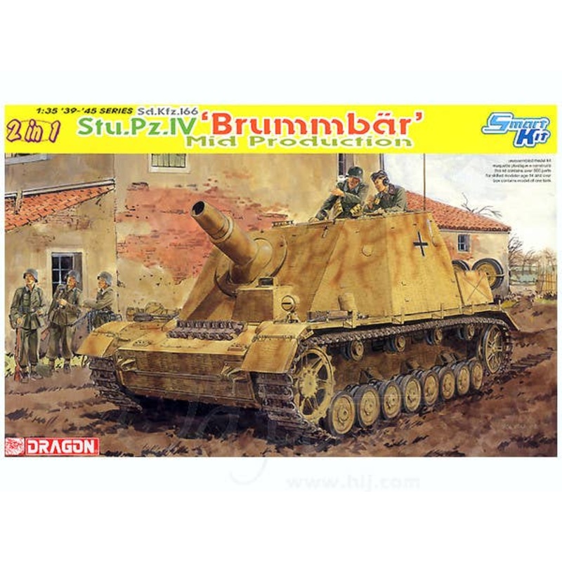 1/35 Sd.Kfz.166 Stu.Pz.IV Brummbar Mid Prod. 2 in 1