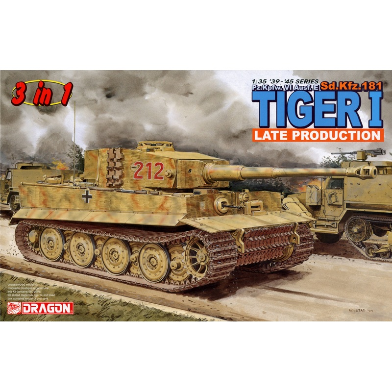 1/35 Sd.Kfz.181 Tiger I Late Model 3 in 1