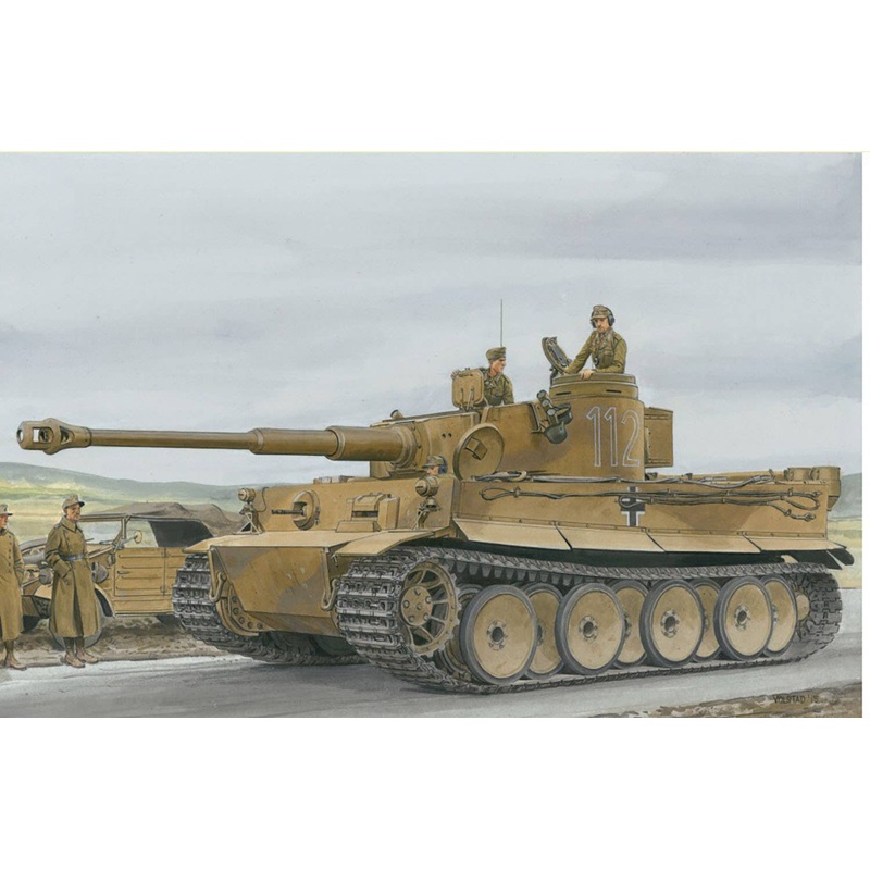 1/35 WW.II German Army Tiger I Very Early Production Tunisia Front 1942 Magic Track / Aluminum Gun Barrel Included Luxury Set
