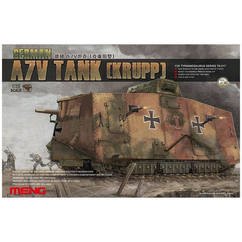 1/35 WWI German A7V Tank (Krupp)