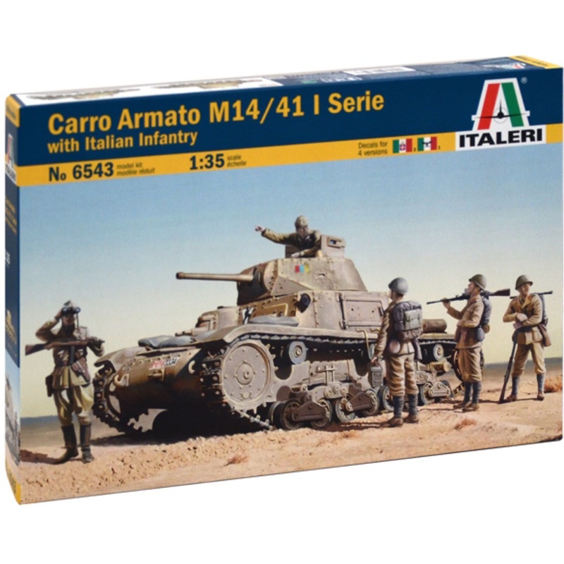 1/35 Carro Armato M14/41 l Serie with Italian Infantry