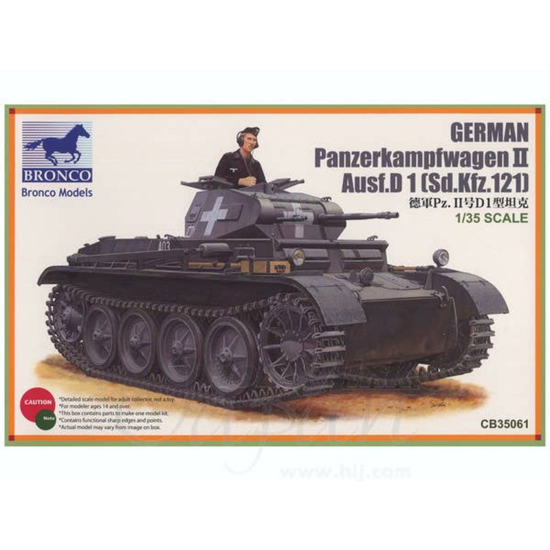 1/35 German Panzerkampfwagen II Ausf.D 1 (Sd.Kfz.121)