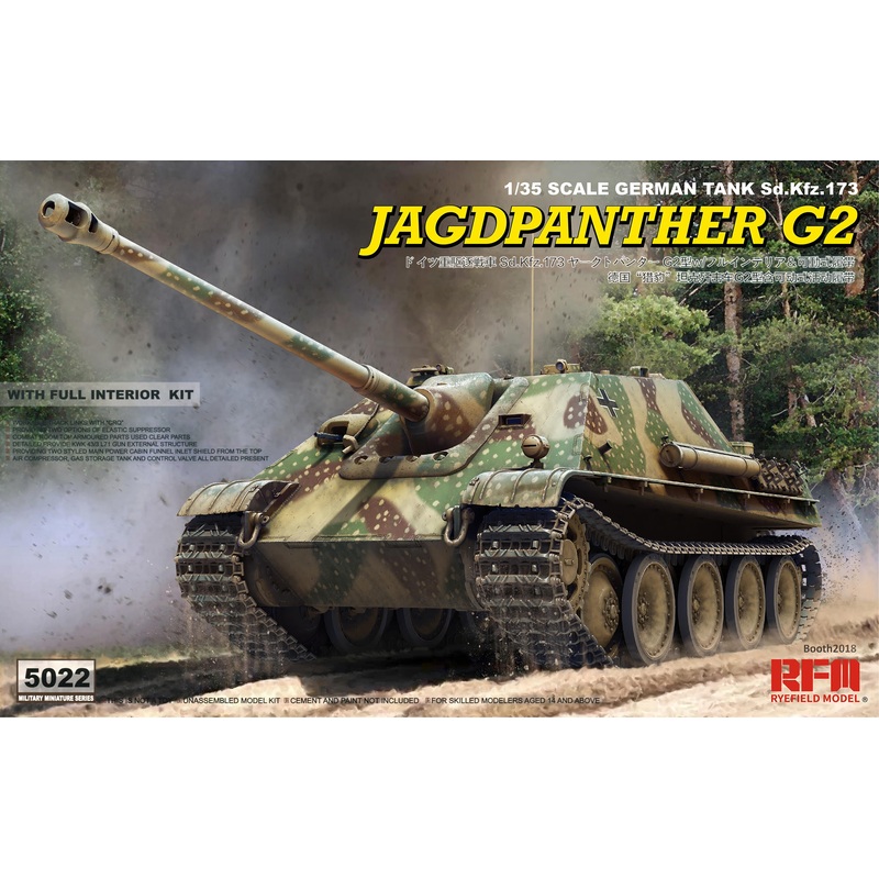 1/35 Jagdpanther G2 with Full Interior & Workable Track Links