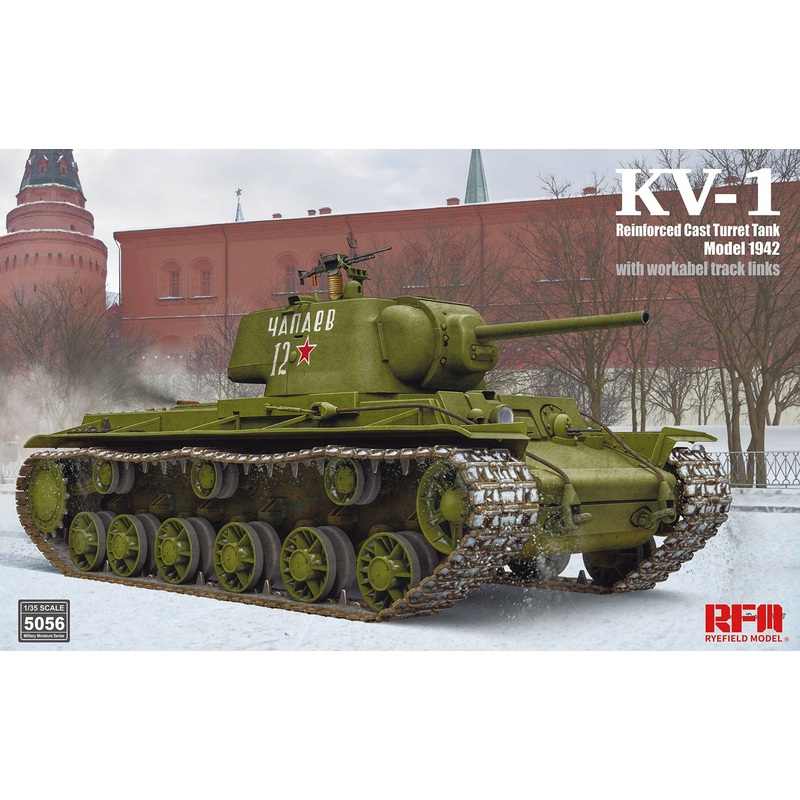 1/35 KV-1 Mod 1942 w/Reinforced Cast Turret & Workable Track Links