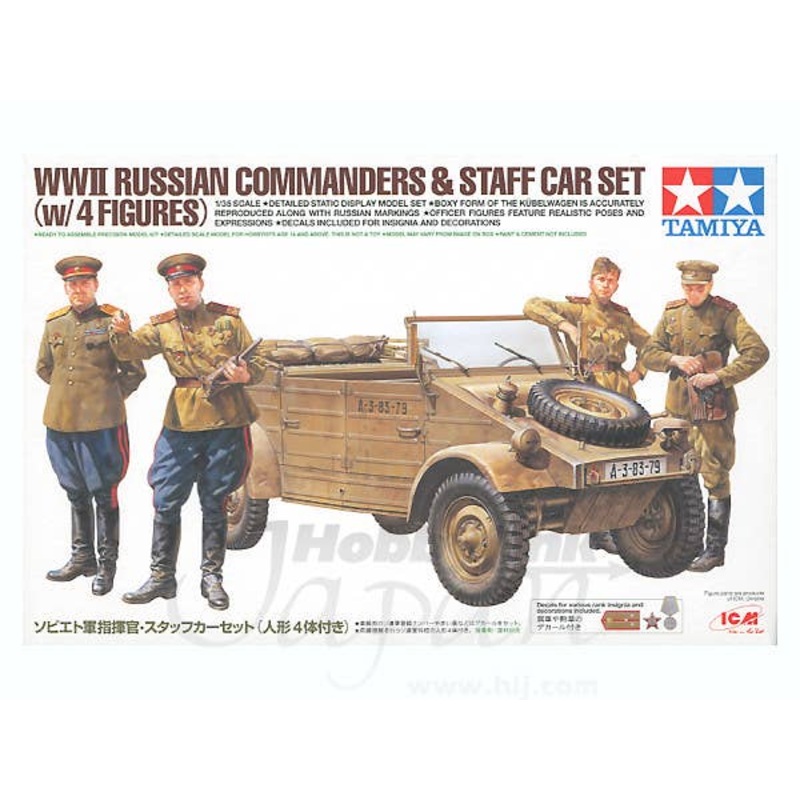 1/35 Russian Commander Staff Car Set (4-Figures)