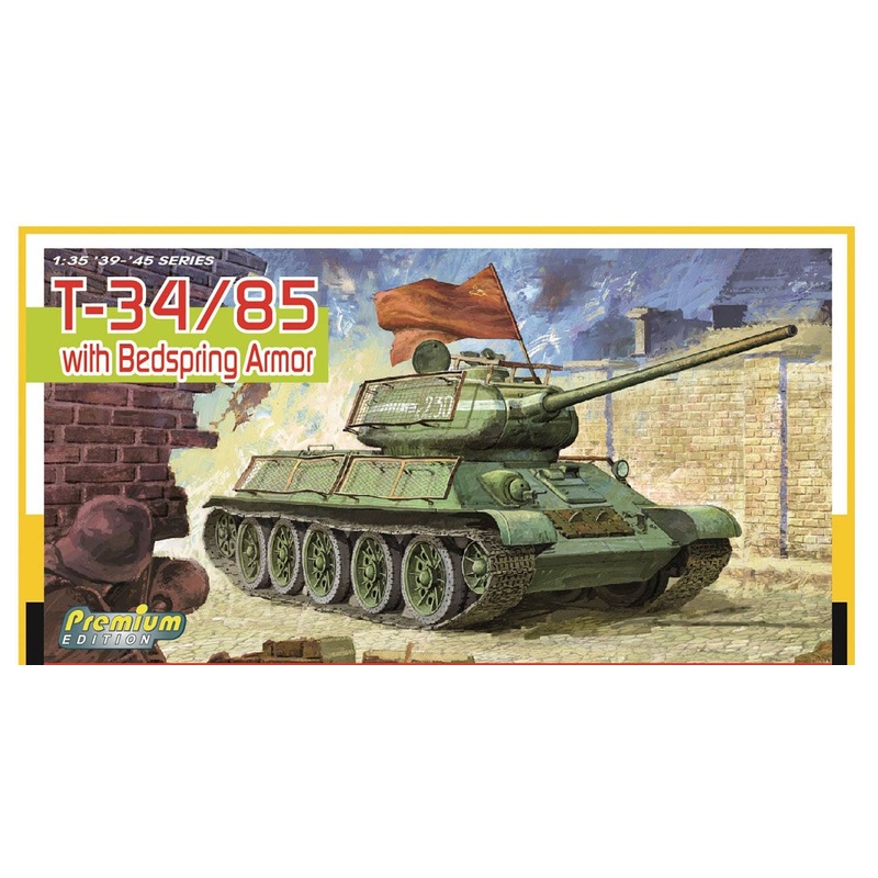 1/35 WW.II Soviet Army T-34/85 Bed Spring Armor with Magic Track