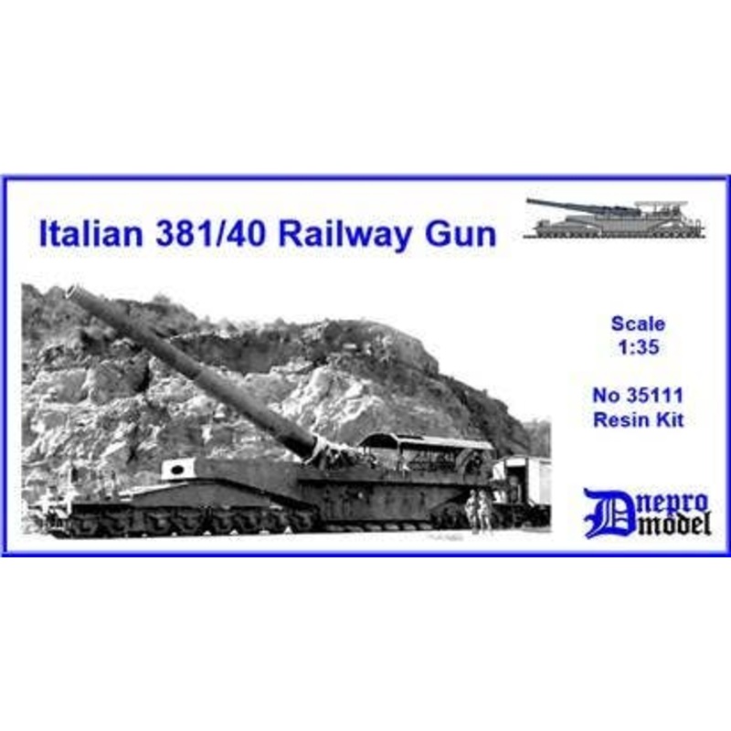 Italian 381/40 Railway Gun