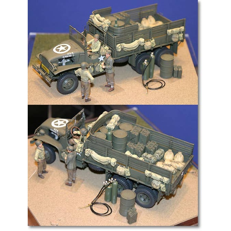 US 2 1/2t 6x6 Cargo Truck Red Ball Express