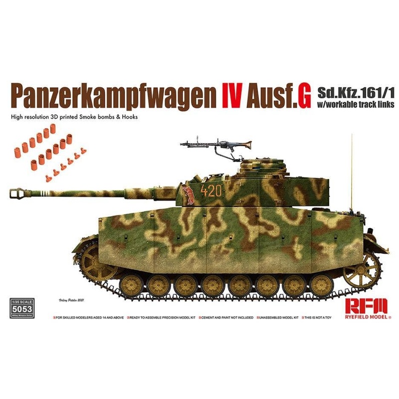 1/35 Panzerkampfwagen IV Ausf.G w/Workable Track Links (No Interior)