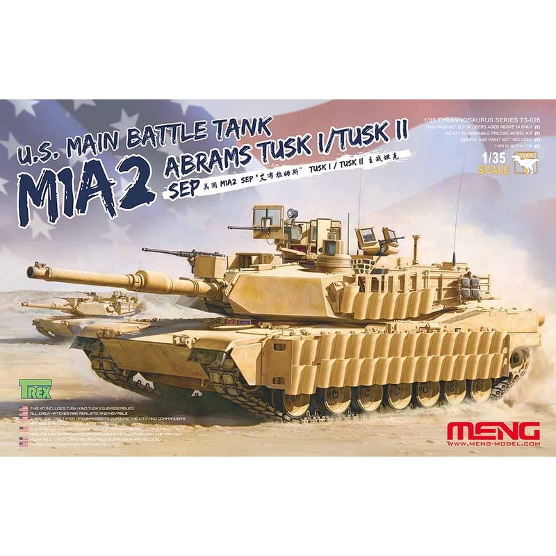 1/35 U.S. Main Battle Tank M1A2 SEP TUSK I/TUSK II