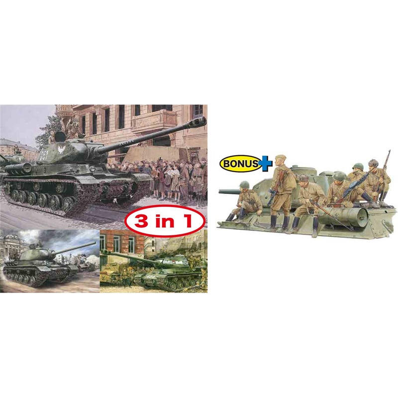 1/35 WW.II Soviet JS-2 Stalin II Heavy Tank 3in1 with Soviet Infantry