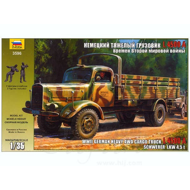 1/35 WWII German Heavy 4WD Cargo Truck L 4500 A Schwere