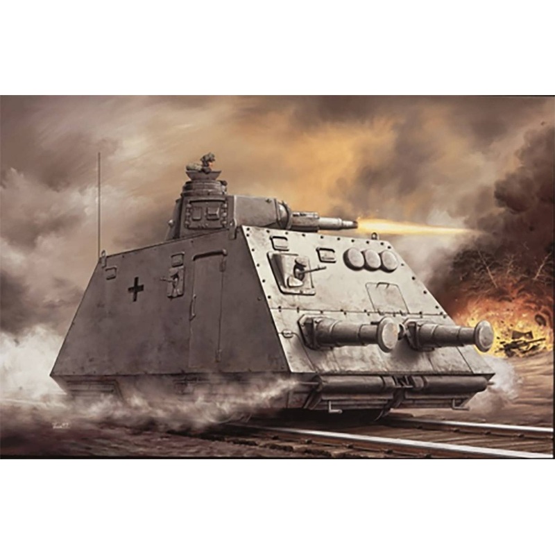 1/35 WWII German Heavy Armored Reconnaissance Train Schwerer Panzerspahwagen