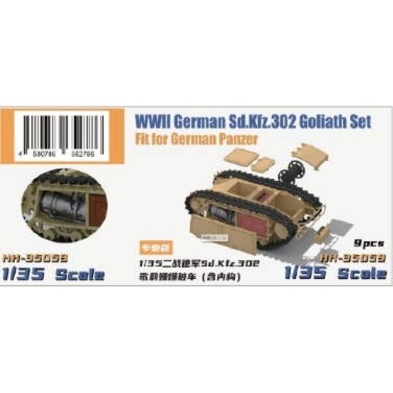 1/35 WWII German Sd.Kfz.302 Goliath Light Explosive Vehicle Full Interior