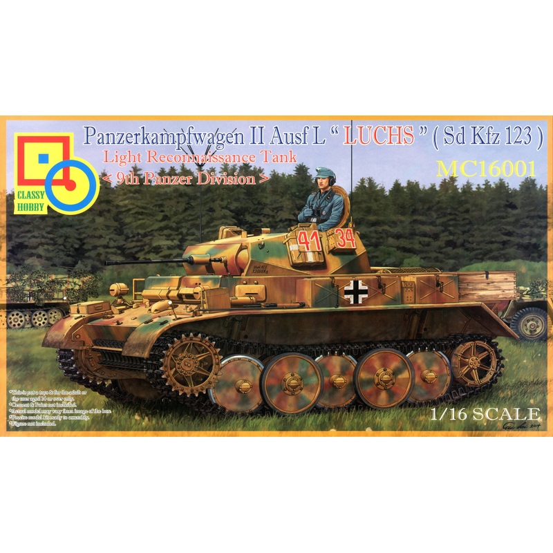 1/16 German Panzerkampfwagen II Ausf.L "LUCHS" (Sd Kfz 123) [9th Panzer Division]