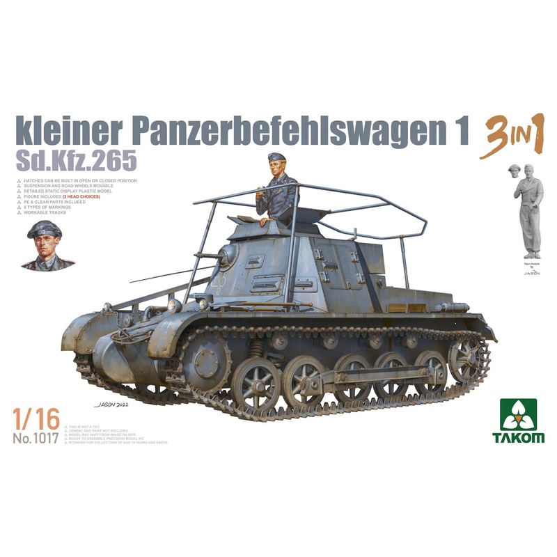 1/16 Kleiner Panzerbefehlswagen 1 3-in-1 Sd.Kfz.265