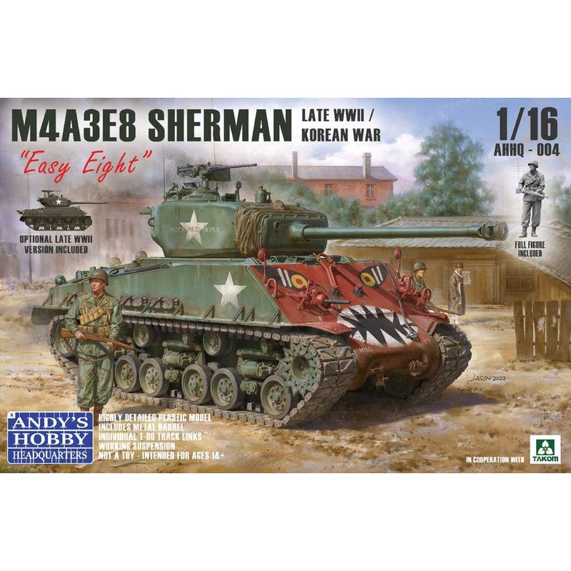1/16 M4A3E8 SHERMAN Easy Eight Late WWII/Korean War